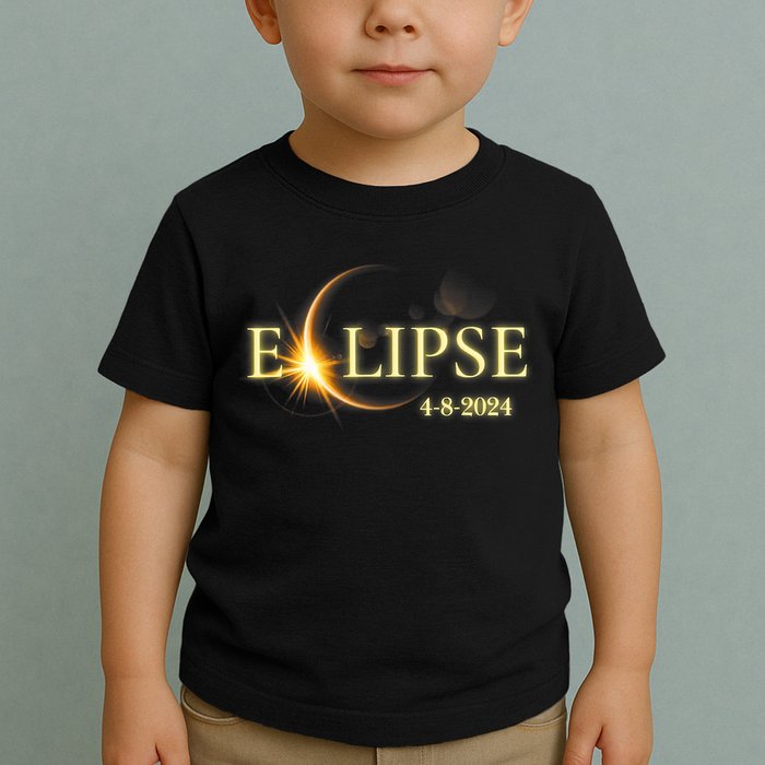Solar Eclipse 2024 Total Solar Eclipse 4.08.24 Gift For Solar Eclipse Lover Toddler T-Shirt