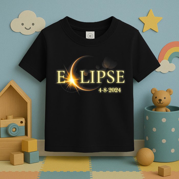 Solar Eclipse 2024 Total Solar Eclipse 4.08.24 Gift For Solar Eclipse Lover Toddler T-Shirt
