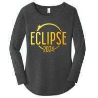 Solar Eclipse 2024 Total Solar Eclipse 4.08.24 Women's Perfect Tri Tunic Long Sleeve Shirt