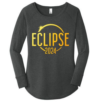 Solar Eclipse 2024 Total Solar Eclipse 4.08.24 Women's Perfect Tri Tunic Long Sleeve Shirt