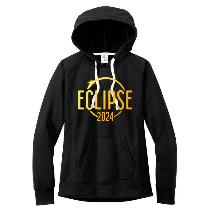 Solar Eclipse 2024 Total Solar Eclipse 4.08.24 Women's Fleece Hoodie