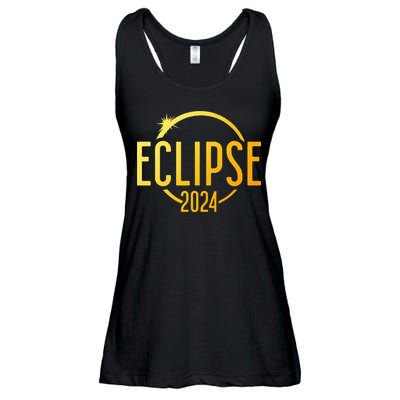 Solar Eclipse 2024 Total Solar Eclipse 4.08.24 Ladies Essential Flowy Tank