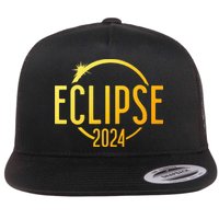 Solar Eclipse 2024 Total Solar Eclipse 4.08.24 Flat Bill Trucker Hat