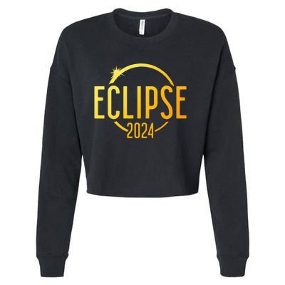 Solar Eclipse 2024 Total Solar Eclipse 4.08.24 Cropped Pullover Crew