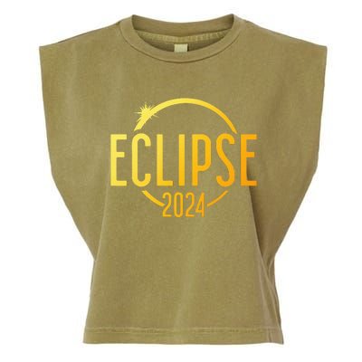 Solar Eclipse 2024 Total Solar Eclipse 4.08.24 Garment-Dyed Women's Muscle Tee