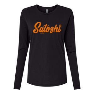 Satoshi Est 2009 Cryptocurrency Womens Cotton Relaxed Long Sleeve T-Shirt