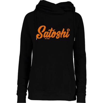 Satoshi Est 2009 Cryptocurrency Womens Funnel Neck Pullover Hood