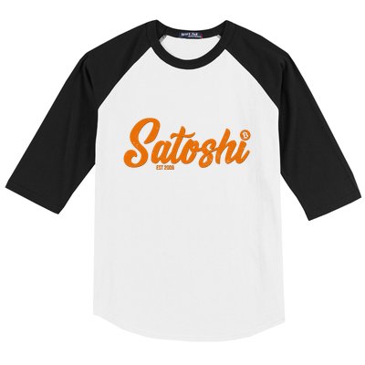 Satoshi Est 2009 Cryptocurrency Baseball Sleeve Shirt
