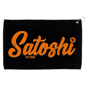 Satoshi Est 2009 Cryptocurrency Grommeted Golf Towel