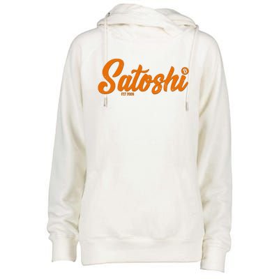 Satoshi Est 2009 Cryptocurrency Womens Funnel Neck Pullover Hood