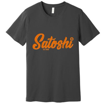 Satoshi Est 2009 Cryptocurrency Premium T-Shirt