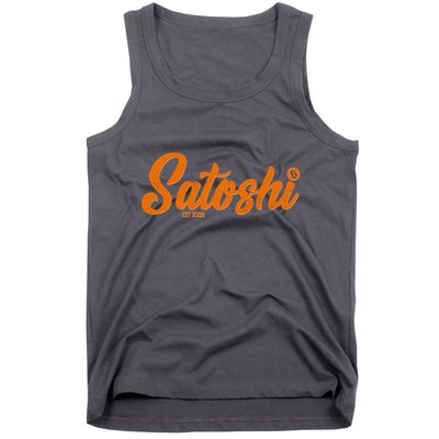 Satoshi Est 2009 Cryptocurrency Tank Top
