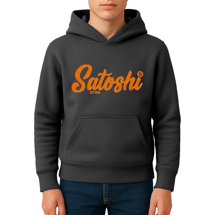 Satoshi Est 2009 Cryptocurrency Kids Hoodie