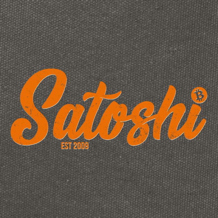 Satoshi Est 2009 Cryptocurrency Cotton Canvas Backpack