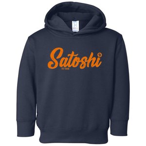 Satoshi Est 2009 Cryptocurrency Toddler Hoodie