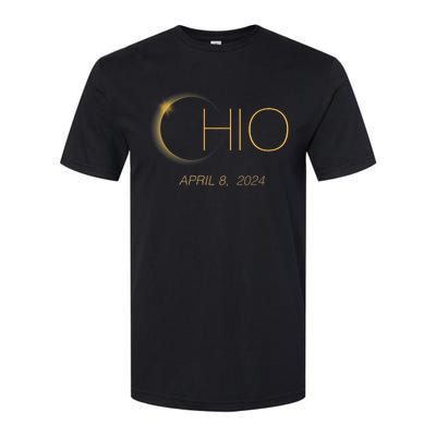 Solar Eclipse 2024 Total Solar Eclipse State Ohio Softstyle® CVC T-Shirt