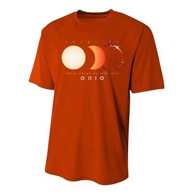 Solar Eclipse 2024 Total Eclipse Ohio America Performance Sprint T-Shirt