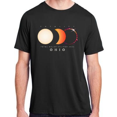 Solar Eclipse 2024 Total Eclipse Ohio America Adult ChromaSoft Performance T-Shirt