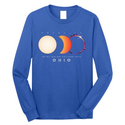 Solar Eclipse 2024 Total Eclipse Ohio America Long Sleeve Shirt