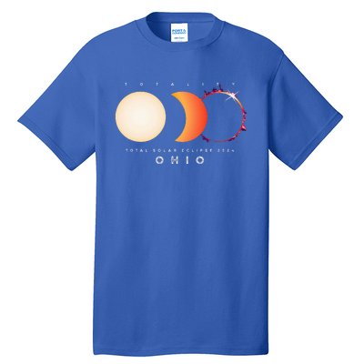 Solar Eclipse 2024 Total Eclipse Ohio America Tall T-Shirt