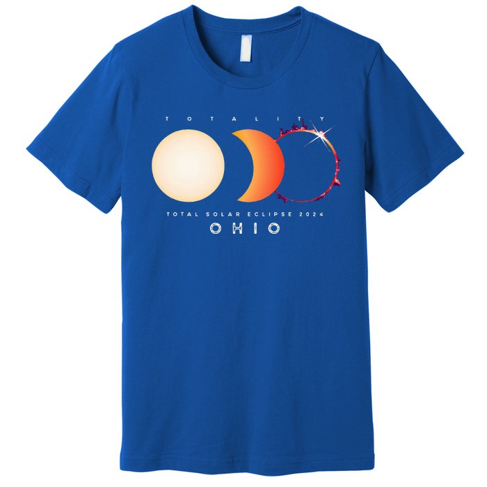 Solar Eclipse 2024 Total Eclipse Ohio America Premium T-Shirt