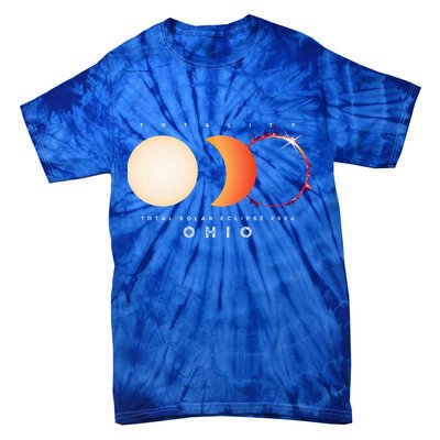 Solar Eclipse 2024 Total Eclipse Ohio America Tie-Dye T-Shirt