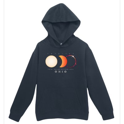 Solar Eclipse 2024 Total Eclipse Ohio America Urban Pullover Hoodie