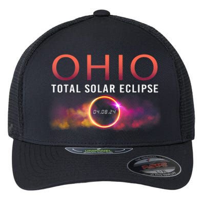 Solar Eclipse 2024 State Ohio Total Solar Eclipse Flexfit Unipanel Trucker Cap