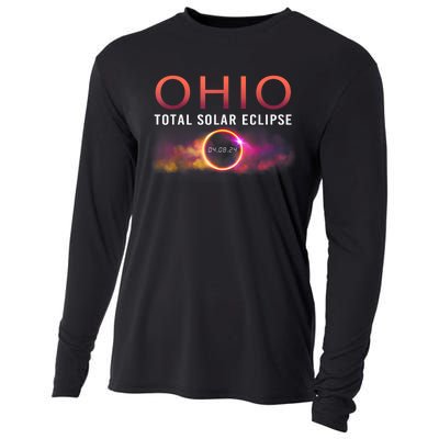 Solar Eclipse 2024 State Ohio Total Solar Eclipse Cooling Performance Long Sleeve Crew