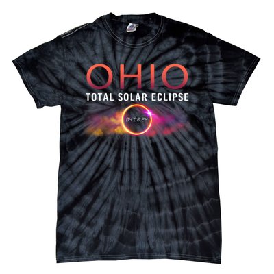 Solar Eclipse 2024 State Ohio Total Solar Eclipse Tie-Dye T-Shirt