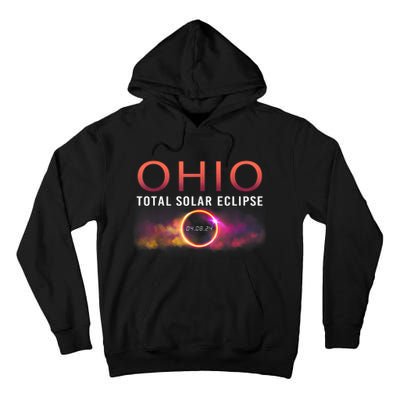 Solar Eclipse 2024 State Ohio Total Solar Eclipse Tall Hoodie