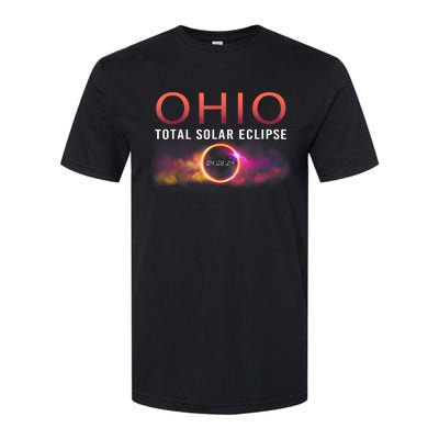 Solar Eclipse 2024 State Ohio Total Solar Eclipse Softstyle® CVC T-Shirt