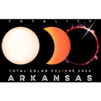 Solar Eclipse 2024 Arkansas Total Eclipse America Graphic Bumper Sticker