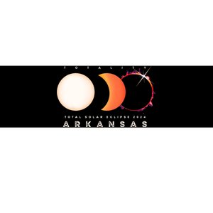 Solar Eclipse 2024 Arkansas Total Eclipse America Graphic Bumper Sticker