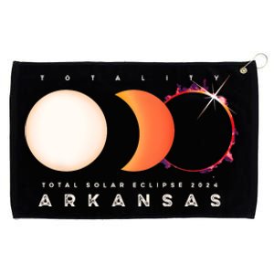 Solar Eclipse 2024 Arkansas Total Eclipse America Graphic Grommeted Golf Towel