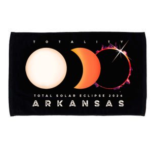 Solar Eclipse 2024 Arkansas Total Eclipse America Graphic Microfiber Hand Towel