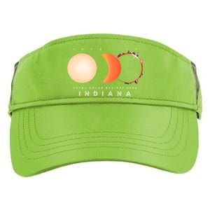 Solar Eclipse 2024 Total Eclipse Indiana America Graphic Adult Drive Performance Visor