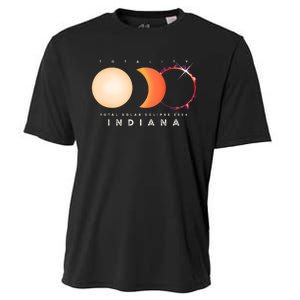 Solar Eclipse 2024 Total Eclipse Indiana America Graphic Cooling Performance Crew T-Shirt