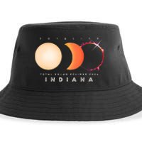 Solar Eclipse 2024 Total Eclipse Indiana America Graphic Sustainable Bucket Hat