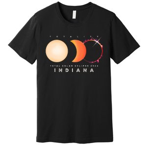 Solar Eclipse 2024 Total Eclipse Indiana America Graphic Premium T-Shirt