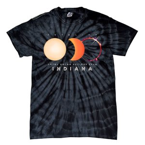 Solar Eclipse 2024 Total Eclipse Indiana America Graphic Tie-Dye T-Shirt