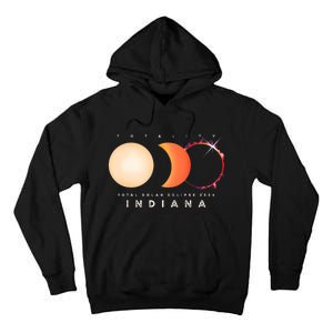 Solar Eclipse 2024 Total Eclipse Indiana America Graphic Tall Hoodie