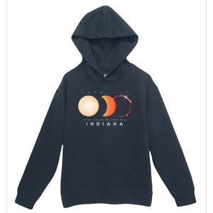 Solar Eclipse 2024 Total Eclipse Indiana America Graphic Urban Pullover Hoodie