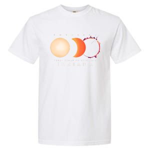 Solar Eclipse 2024 Total Eclipse Indiana America Graphic Garment-Dyed Heavyweight T-Shirt