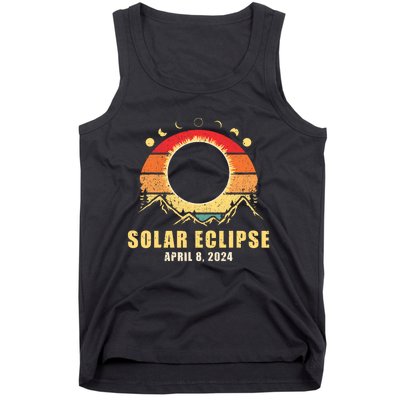 Solar Eclipse 2024 Total Solar Eclipse April 8 2024 Vintage Tank Top