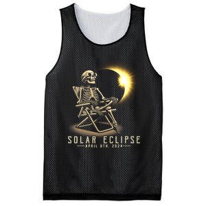 Solar Eclipse 2024 Total Eclipse April 8th 2024 Skull Mesh Reversible Basketball Jersey Tank