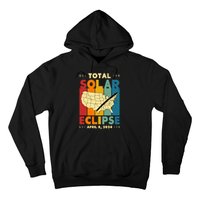 Solar Eclipse 2024 Total Solar Eclipse Vintage Retro Total Eclipse Hoodie