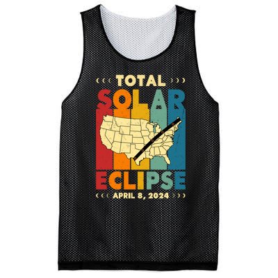 Solar Eclipse 2024 Total Solar Eclipse Vintage Retro Total Eclipse Mesh Reversible Basketball Jersey Tank