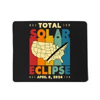 Solar Eclipse 2024 Total Solar Eclipse Vintage Retro Total Eclipse Mousepad