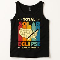 Solar Eclipse 2024 Total Solar Eclipse Vintage Retro Total Eclipse Tank Top